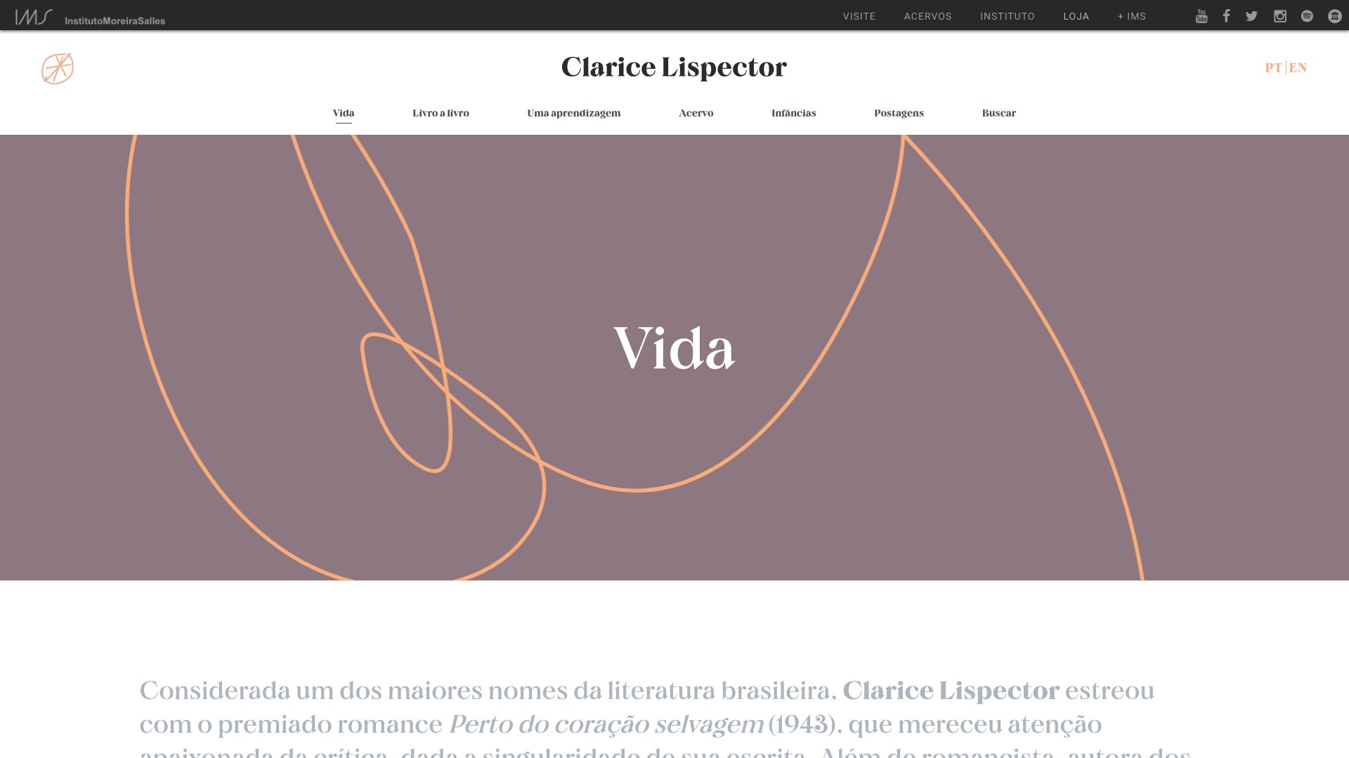 Automated preview of Clarice Lispector 100th Anniversary
