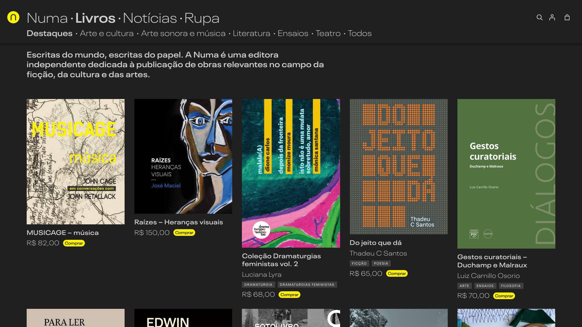 Automated preview of Numa Editora